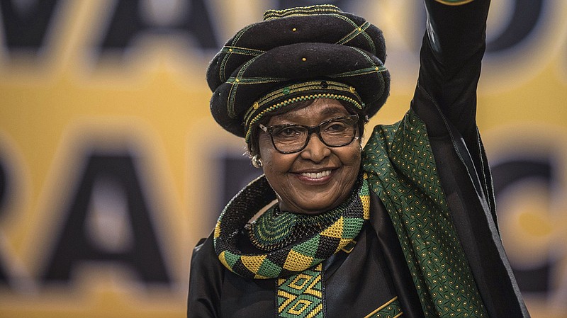 Winnie Mandela at the 54th National Conference of the African National Congress party (ANC). 
(Photo: Safodien - Getty Images)