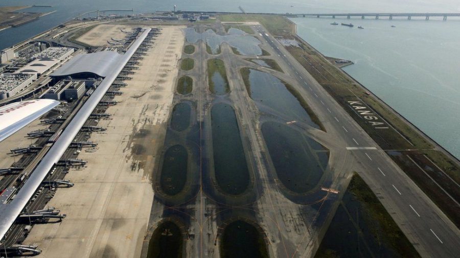 Kansai Airport after Typhoon Jebi.