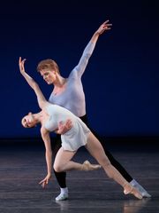 Megan Fairchild and Chase Finlay perform in “Duo Concertant” by George Balanchine.
