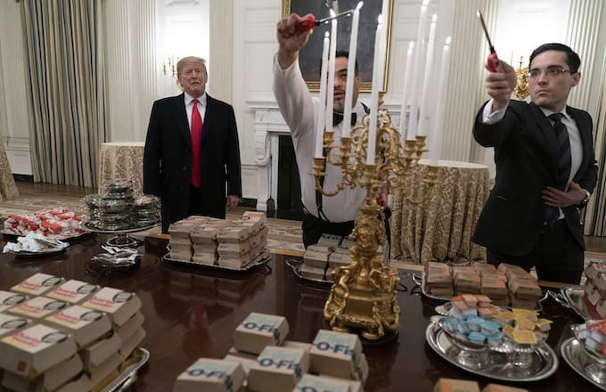 A Feast Fit for the President? Trump Buys Fast Food for Clemson Tigers Visit to White House