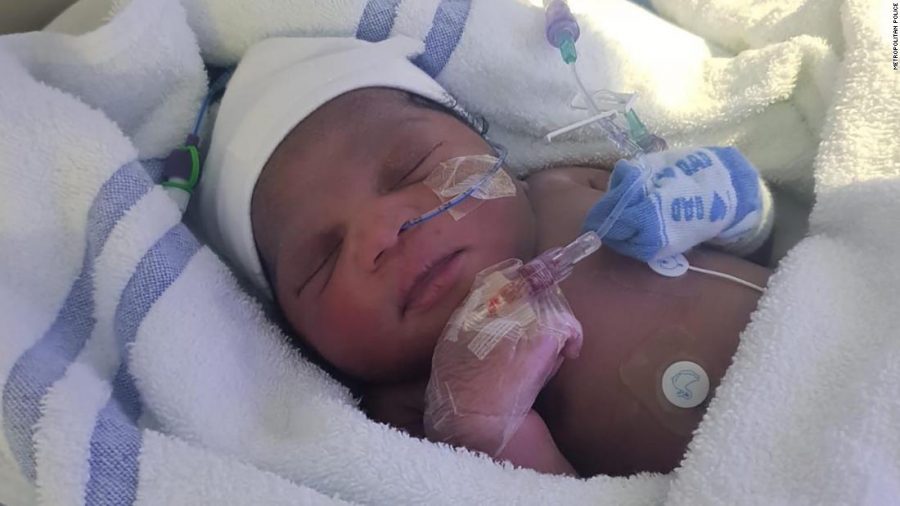 Newborn baby girl who was left out in the cold is now in stable condition.