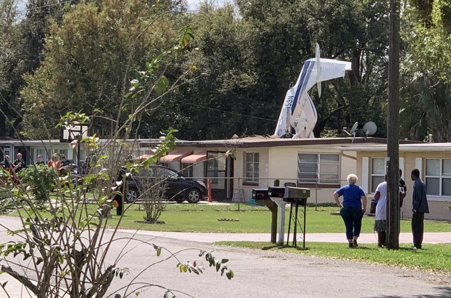 A plane crashed into a home in Winter Haven, Florida, on Feb. 23, 2019.@hollywoodhollyc and @helihubby via Twitter