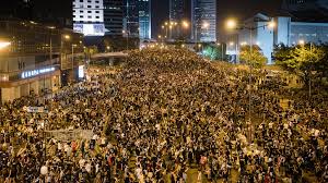 Hundreds of thousands of protesters gathered in Hong Kong against the extradition bill.