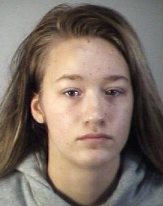 Alyssa Hatcher is seen in her booking mugshot. 