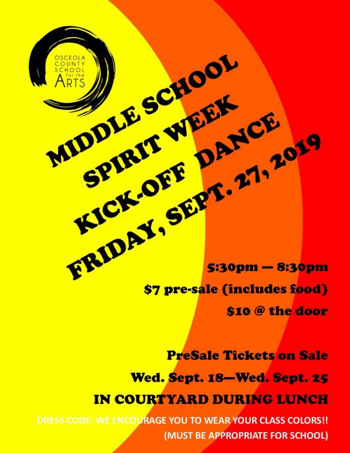 Middle School Dance is Tomorrow!