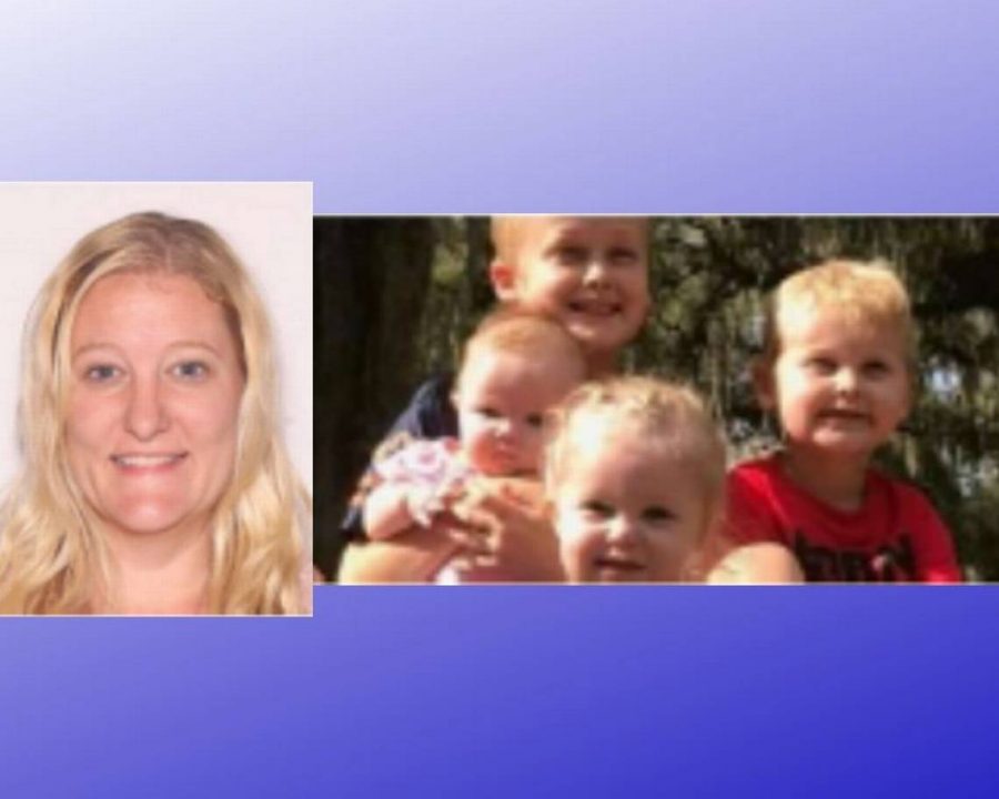 Casei Jones age 32, (left) and her four children (right).