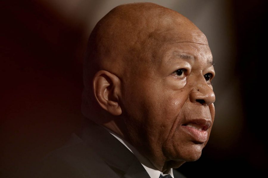 WASHINGTON%2C+DC+-+AUGUST+07%3A++House+Oversight+ant+Reform+Chairman+Rep.+Elijah+Cummings+speaks+at+the+National+Press+Club+August+7%2C+2019+in+Washington%2C+DC.+Cummings+addressed+members+of+the+organization+during+a+luncheon+and+touched+on+a+number+of+issues+including+ongoing+investigations+of+U.S.+President+Donald+Trump.+%28Photo+by+Win+McNamee%2FGetty+Images%29