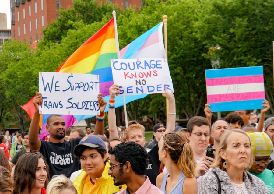 An image of an LGBTQ+ Protest.