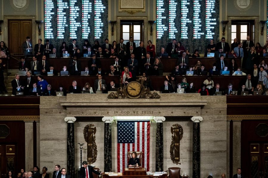 In December 2019, the US House of Representatives voted in favor of the impeachment of President Trump. 