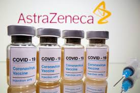 Vials of AstraZenca vaccine.