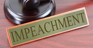 Impeachment desk plate.