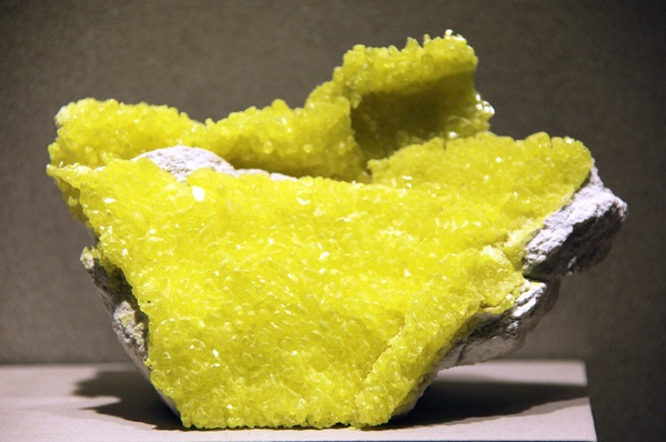 Sulfur from the Smithsonian Museum of Natural History.