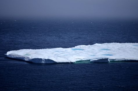 Mega Iceberg melts and drifts towards South Georgia Island.
