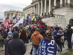 Rioters at the U.S. Capitol on Jan 6th, 2021.