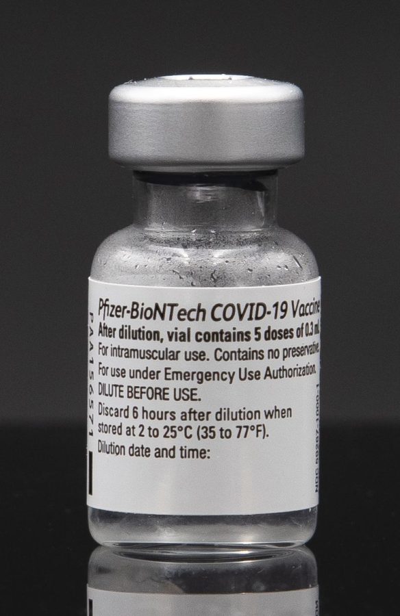 A bottle of Pfizers Covid-19 vaccine