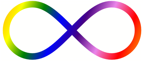 Autistic community encourages the use of red and the infinity symbol during April.