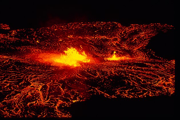 Mount Loa Volcano after eruption.
