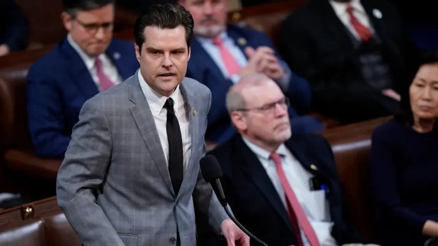 This is representative Matt Gaetz (FL-01st-R) proposing an amendment to allow C-Span to have there camera back in the chamber of congress.
