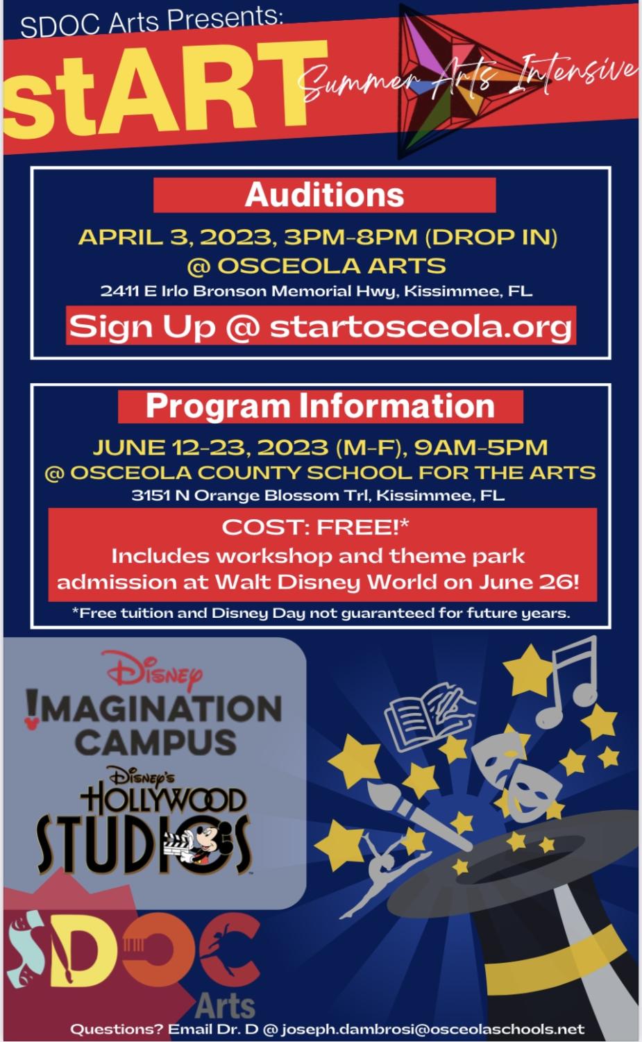 stART The Summer Arts Intensive Program The OCSA Ledger