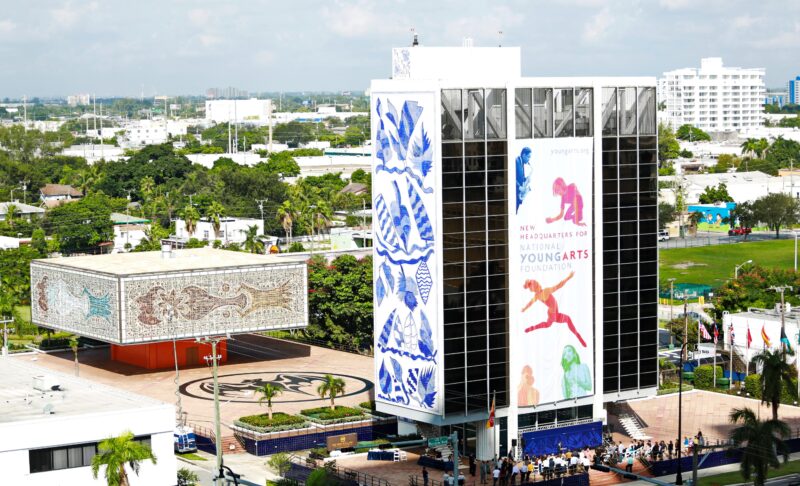 The National YoungArts Foundation building in Miami is where the selected artists can develop their art.