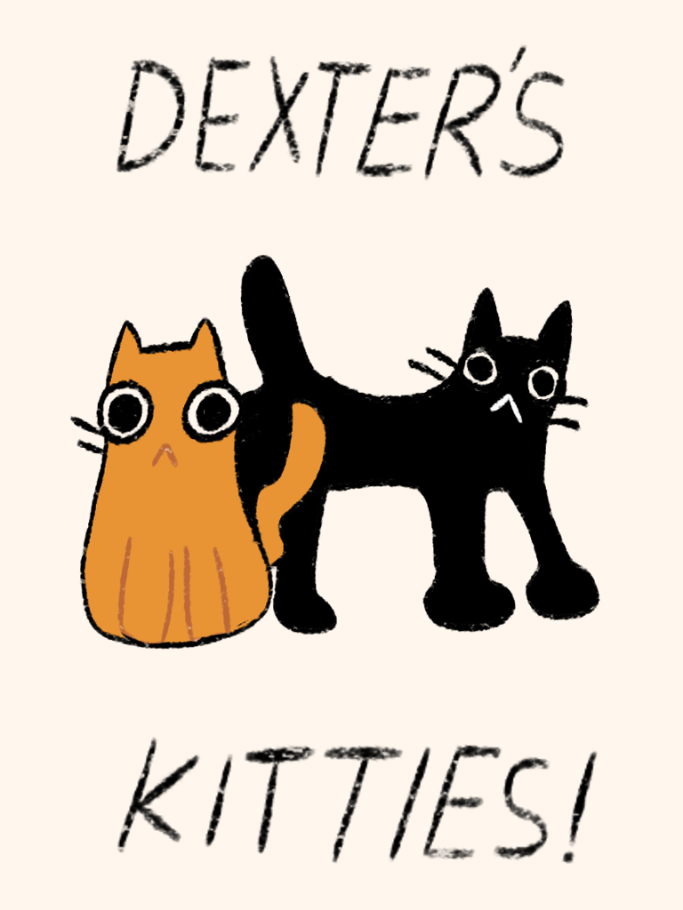 A portion of proceeds go to local organization: Dexter's Kitties.