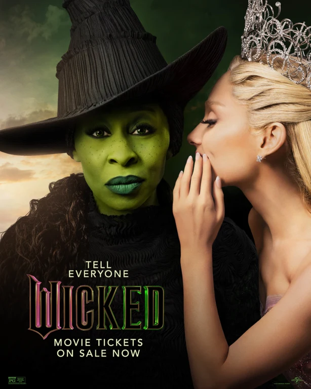 One of the official movie posters for Wicked.