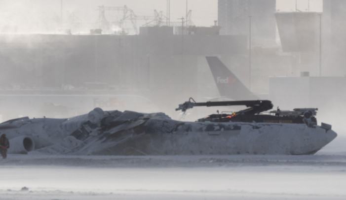 Delta Airline Flight Lands Upside Down on a Toronto Landing Strip