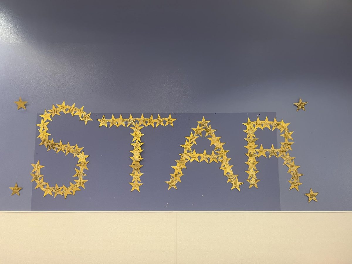 The Star mural located in the school cafeteria.