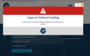 Screenshot of the USA.gov Website Previous Shutdown.