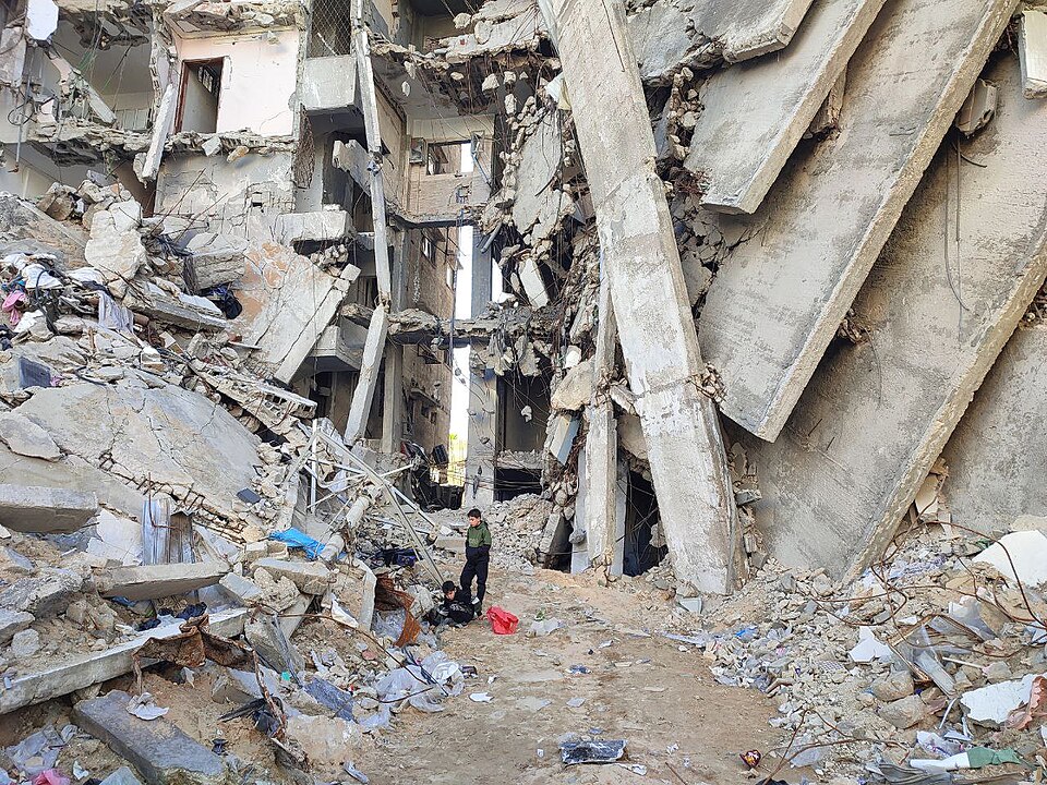 Rimal, Gaza--where the library was opened. 