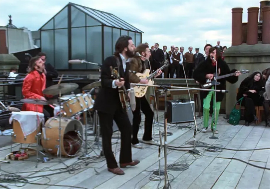 The 1969 Beatles performance at the London rooftop