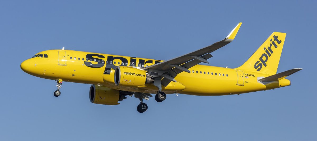 2020 Spirit Airlines Airbus 320-271N neo N934NK approaching Baltimore-Washington International Thurgood Marshall Airport, Maryland, USA

