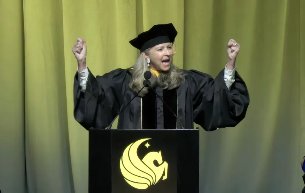 Image of the controversial UCF commencement speech.